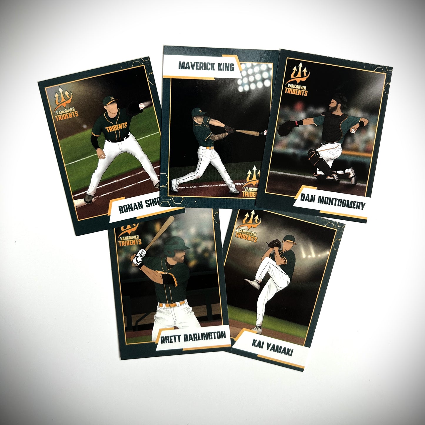 Vancouver Tridents Player Cards - Complete Set
